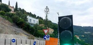 Finale Ligure, oggi la riapertura dell’Aurelia con semafori e sensori Finale Ligure frana Aurelia Capo San Donato
