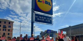 Lidl, oggi lo sciopero nazionale, presidio a Genova Lidl sciopero Genova