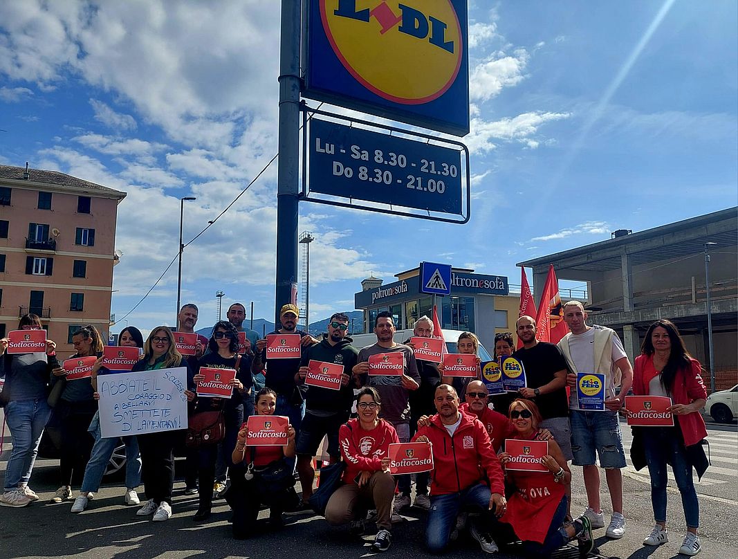Lidl sciopero Genova