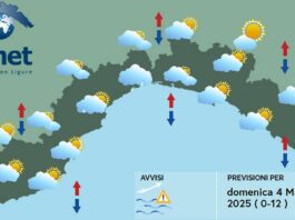 meteo Liguria domenica 4 maggio 2025