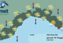 Meteo Liguria, tempo più stabile con cielo sereno o poco nuvoloso meteo Liguria 29 maggio 2025
