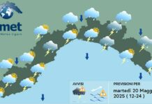 meteo Liguria martedì 20 maggio 2025