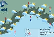 meteo Liguria martedì 6 maggio 2025