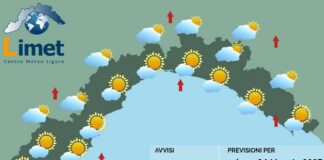 Meteo Liguria, torna l’instabilità con schiarite e annuvolamenti meteo Liguria sabato 24 maggio 2025