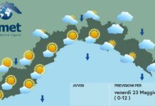 Meteo Liguria, lento miglioramento in atto meteo Liguria venerdì 23 maggio 2025