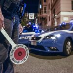 Polizia notte auto