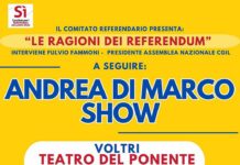 Genova, lo spettacolo Le ragioni dei Referendum al Teatro del Ponente evento Referendum Genova