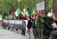 saluto romano genova Ugo Venturini