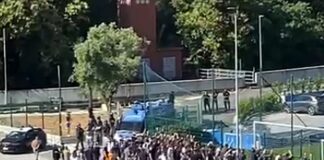 Sampdoria in serie C, contestazione al campo di Bogliasco sampdoria contestazione Bogliasco