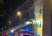 Genova, appartamento a fuoco in Oregina: soccorsi sul posto Incendio Oregina Genova