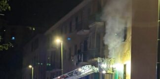Genova, appartamento a fuoco in Oregina: soccorsi sul posto Incendio Oregina Genova
