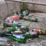 bottiglie spazzatura movida