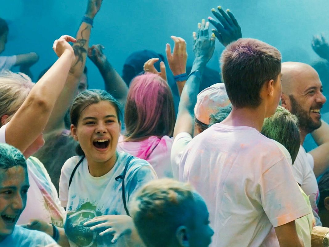 corsa colorata holi spash run Savignone