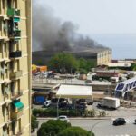 incendio cantieri Costaguta Voltri 12 giugno 2025