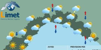 Meteo Liguria, forte instabilità con possibili temporali meteo Liguria giovedì 5 giugno 2025