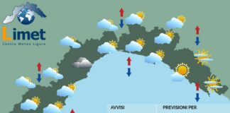 Meteo Liguria, nuvole in aumento e calano le temperature massime meteo Liguria lunedì 2 giugno 2025
