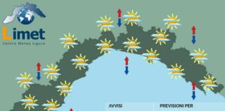 Meteo Liguria, giornata soleggiata e temperature oltre la media meteo Liguria mercoledì 11 giugno 2025