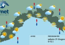 Meteo Liguria, in arrivo nuvole, temporali in serata meteo Liguria sabato 21 giugno 2025