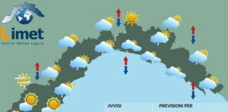 Meteo Liguria, ancora passaggi nuvolosi e isolati piovaschi meteo Liguria venerdì 5 giugno 2025