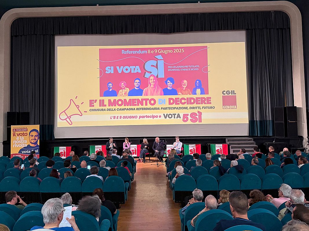 Referendum evento conclusivo Genova