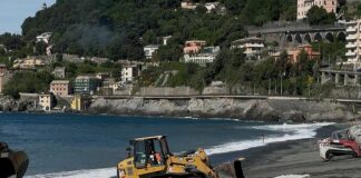 Genova, proseguono i ripascimenti e le riprofilature del litorale spiaggia Voltri ripascimenti lavori
