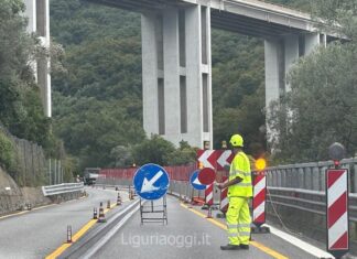 Autostrade, in arrivo il periodo di alleggerimento dei cantieri per le festività natalizie Nervi cantiere casello autostrada