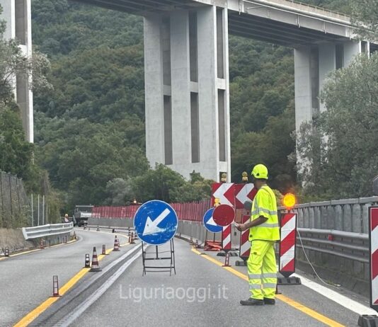 Autostrade, in arrivo il periodo di alleggerimento dei cantieri per le festività natalizie Nervi cantiere casello autostrada