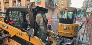 Marassi, ruspe rompono tubo del gas e poi quello dell’acqua cantiere, ruspe, tubo rotto Marassi