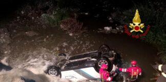 Borgo Fornari, sbanda a causa della pioggia e finisce nel fiume: intervengono i pompieri Incidente Borgo Fornari