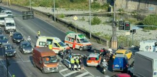 Genova, incidente a Staglieno: tre feriti e traffico in tilt in Val Bisagno