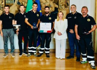 Volontari Protezione Civile scomparsa Allen Palazzo Chigi