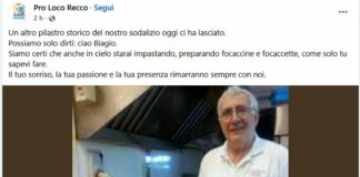 Recco piange la scomparsa di Biagio Palombo della celebre Baracchetta Biagio Palombo baracchetta recco