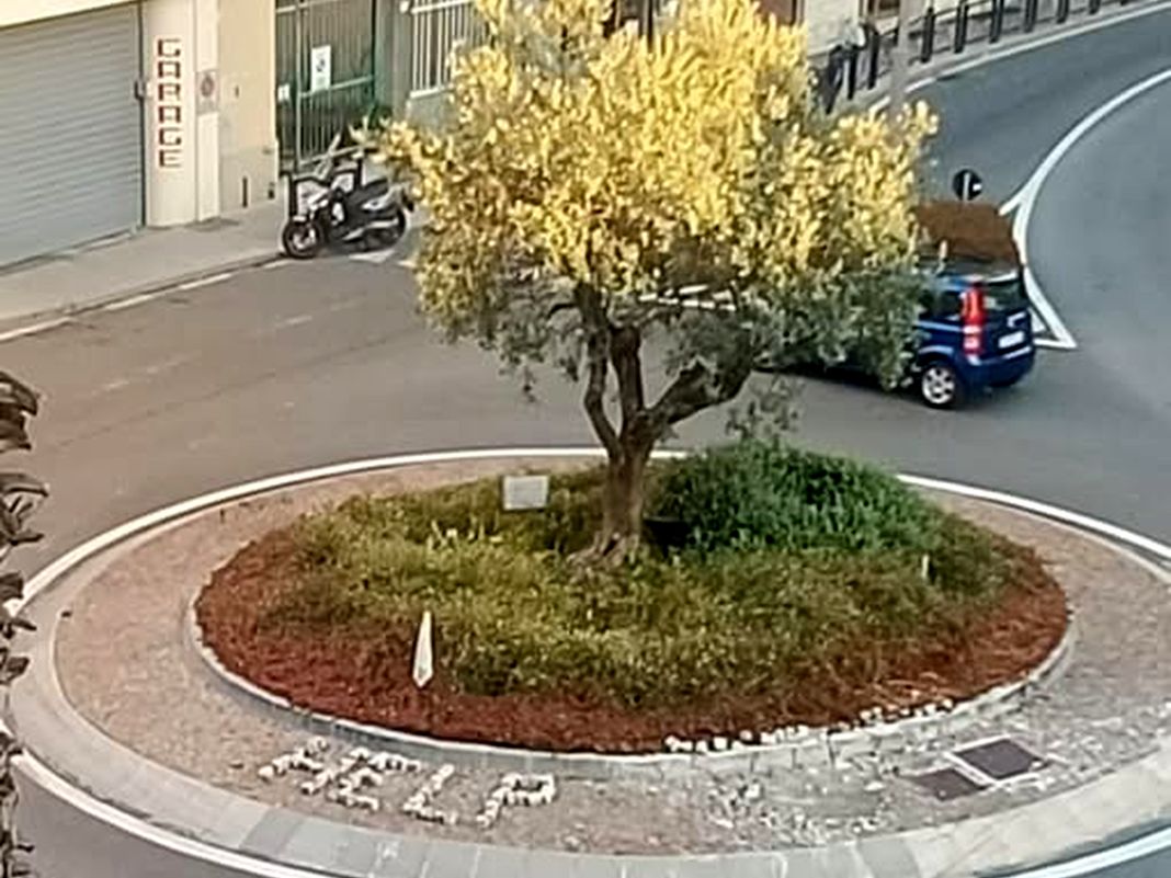 rotonda chiavari danneggiata dai Tir