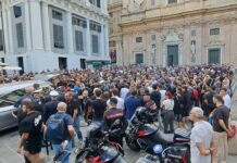 Genova in lutto per i funerali dell’agente della locale Alessio Gaglia Funerale Alessio Gaglia genova