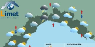 Meteo Liguria, temporali e precipitazioni anche intense meteo Liguria domenica 13 luglio 2025