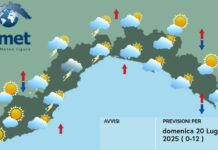 Meteo Liguria, ancora instabilità con possibili temporali Meteo Liguria domenica 20 luglio 2025
