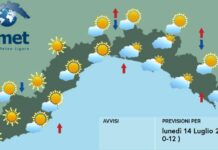 Meteo Liguria, torna il sole e il caldo meteo Liguria lunedì 14 luglio 2025