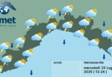 Meteo Liguria, in arrivo in serata nuovo peggioramento meteo Liguria mercoledì 23 luglio 2025
