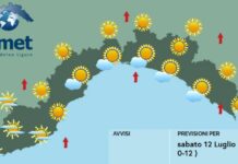 Meteo Liguria, nuvole in aumento, domani possibili temporali meteo Liguria sabato 12 luglio 2025