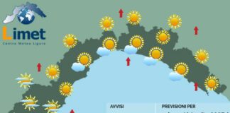 Meteo Liguria, nuvole in aumento, domani possibili temporali meteo Liguria sabato 12 luglio 2025