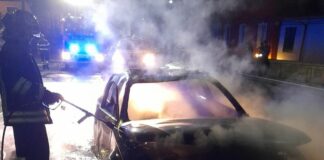 Pornassio, auto in fiamme sulla statale 28 incendio auto pornassio