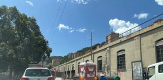 Genova, code e rallentamenti in via Bobbio a causa dei lavori via Bobbio cantiere