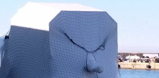 Genova, un cannone da guerra a Ponte Eritrea, scatta la protesta cannone porto di Genova Bahri Yadu, Calp, portuali, protesta, notizie Genova, notizie Liguria, liguriaoggi