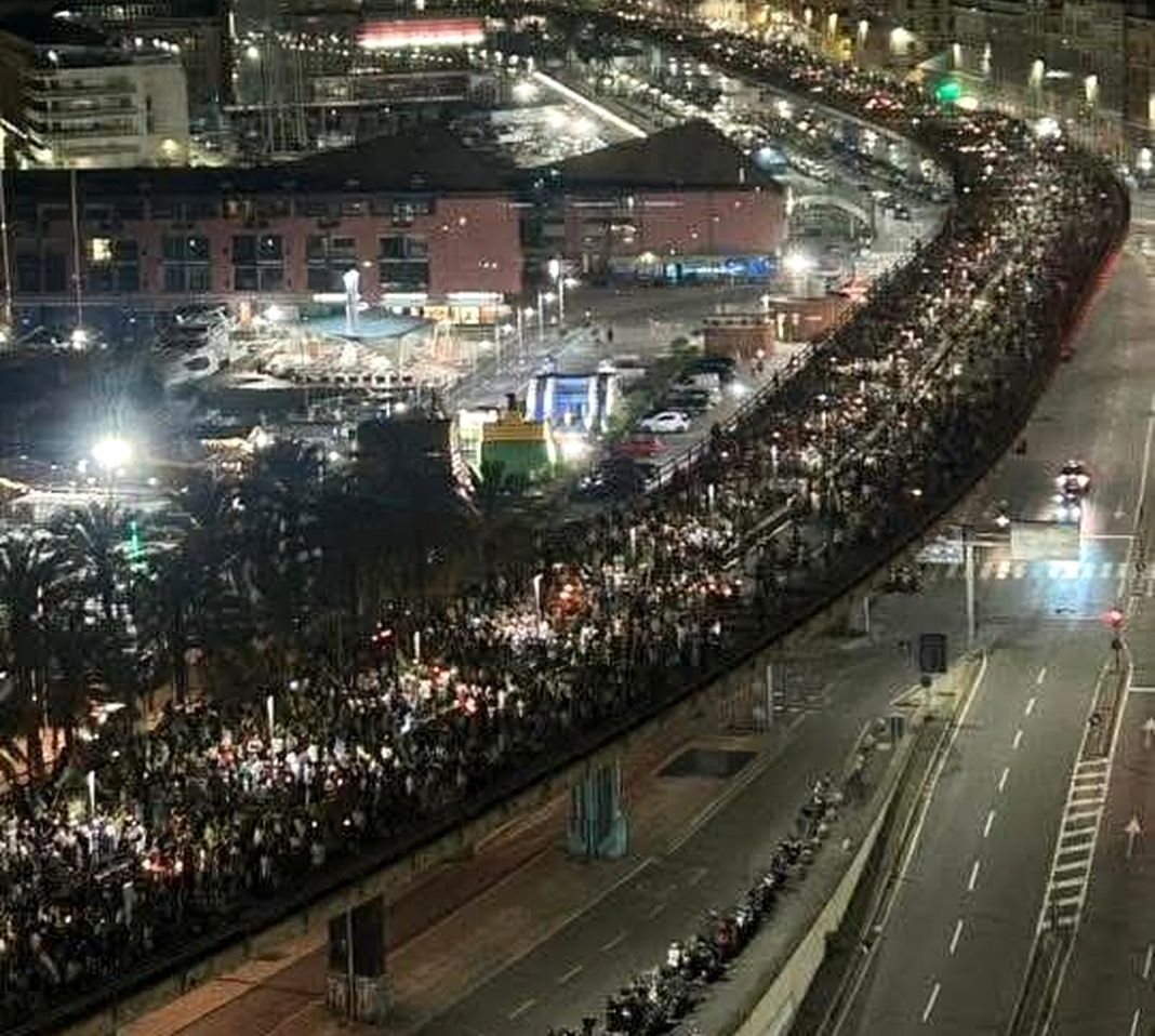 Genova corteo Global Sumud Flotilla