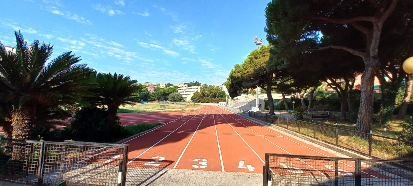 foto pista villa Gentile dopo lavori