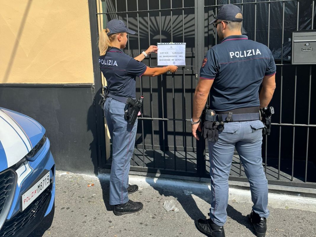 polizia licenza sospesa sampierdarena