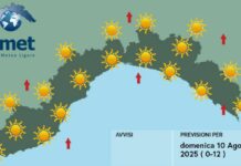 Meteo Liguria, cielo sereno e temperature in ulteriore aumento meteo Liguria domenica 10 agosto 2025