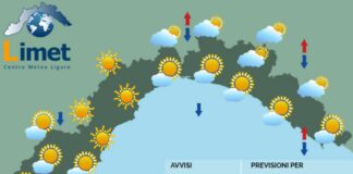 Meteo Liguria, aumenta l’instabilità e possibili temporali pomeridiani meteo Liguria 17 agosto 2025