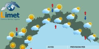 Meteo Liguria, nuvole in aumento, domani nuovo peggioramento meteo Liguria 31 agosto 2025