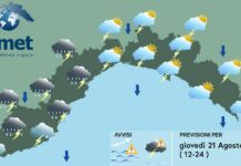 Meteo Liguria, nuovo peggioramento in arrivo nel pomeriggio meteo Liguria giovedì 21 agosto 2025